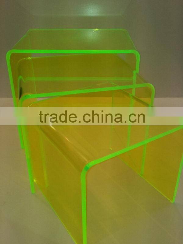 Best quality useful 5 tier acrylic stairway riser