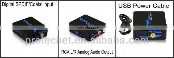 Audio converter SPDIF/Coaxial Digital Audio to Analog Audio Converter