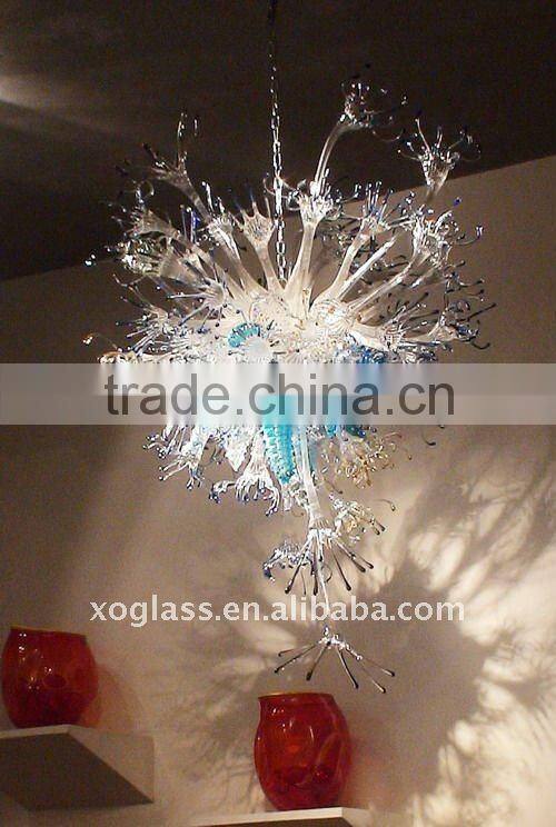 elegant decorative art glass chandelier xo-9001 and hand blown glass chandelier