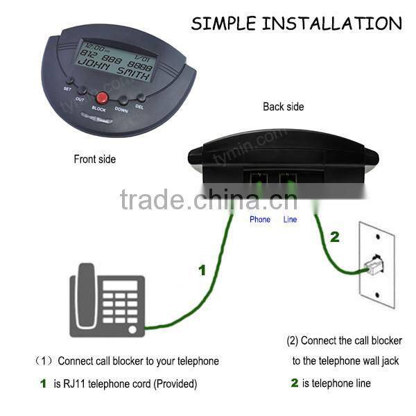009B BEST LED indicator for incoming call call blocker private number Landline Telephone Phone Call Blocker