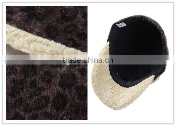 Fashion Women Rabbit Fur Winter Hat Rabbit Animal Hat Funny Adult Baseball Hats