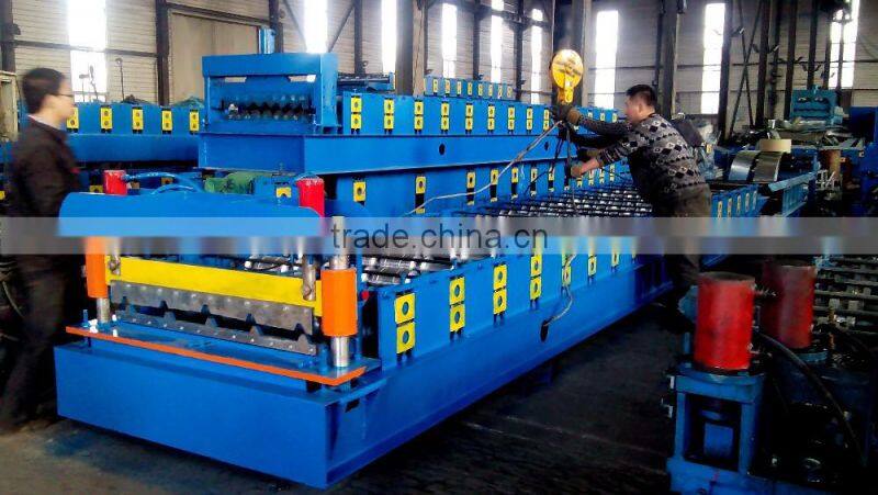 Hot in India colored steel Tile Roll Forming Machine manufacturing machine