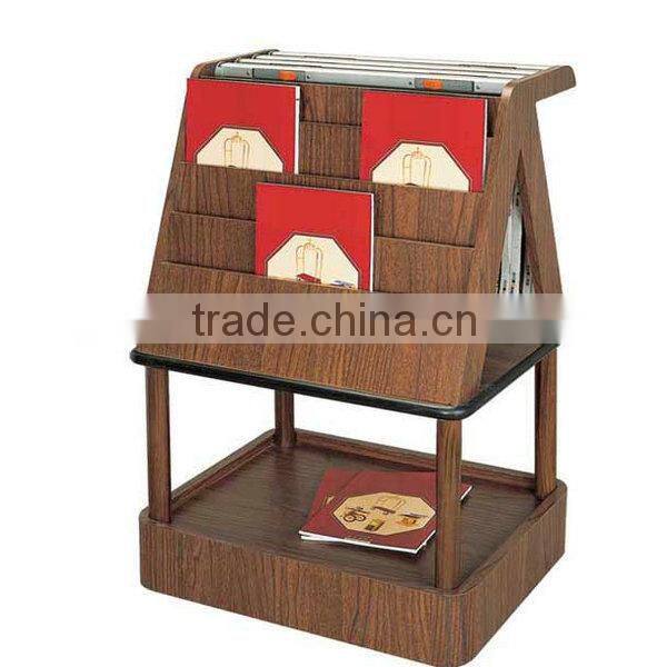 Commercial Free Standing Magazine Rack Leaflet Stand Brochure Holder