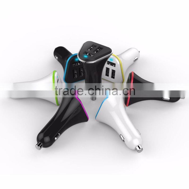 Factory supply mobile phone car charger usb hub