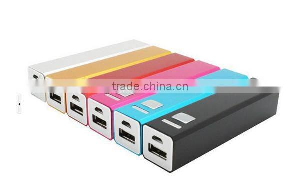 Universal mini portable power bank 2600mah for mobile phone