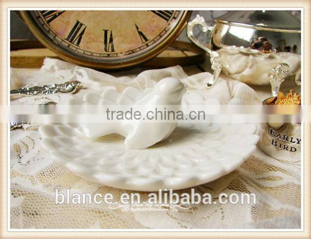 Lovely Bird design ceramic jewelry dish