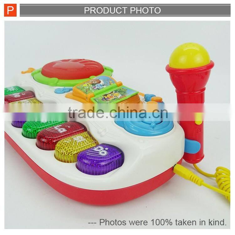 Musical baby battery operated cartoon toy keyboard