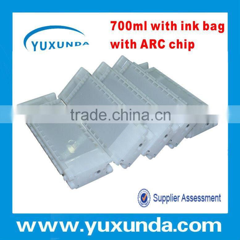 Newest!! YUXUNDA New 700ml refillable cartridge with ink bag and reset chip for Epson SC-T3000 SC-T5000 SC-T7000