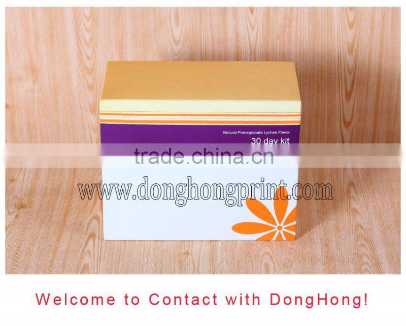 Matte lamination special pattern paper cosmetic box
