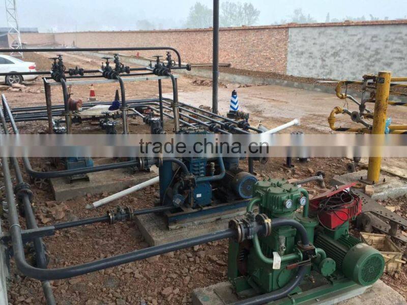 LPG gas filling machine with storage tank