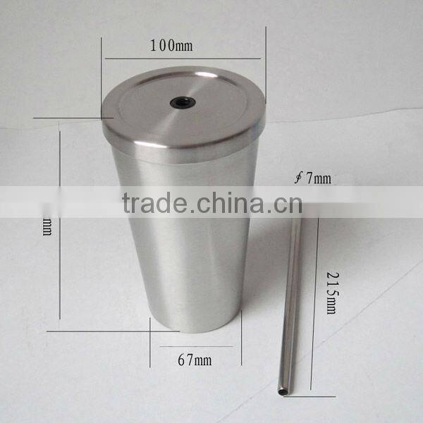 16oz Stainless steel outer plastic starbucks coffee mug with embossed logo