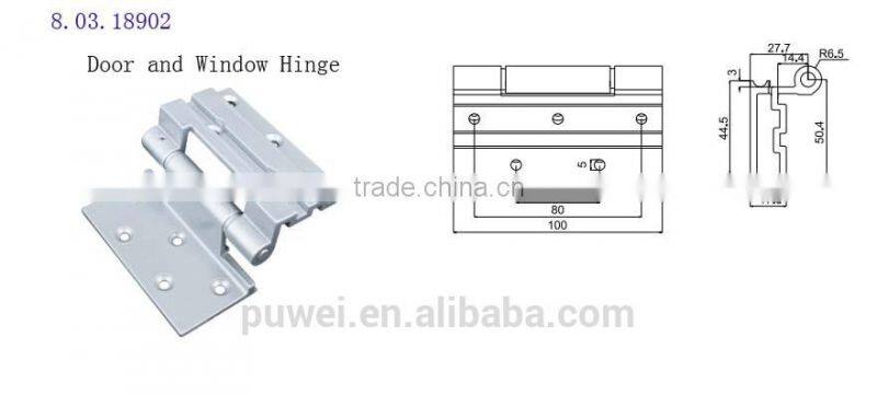 Different Types of Hinges Aluminum Window Parts Door Hinge for Euro Groove