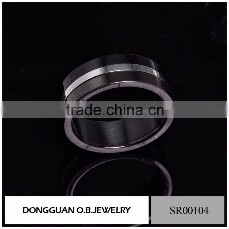 China Factory Top Design Gold Color New Black Gold Ring Models For Men