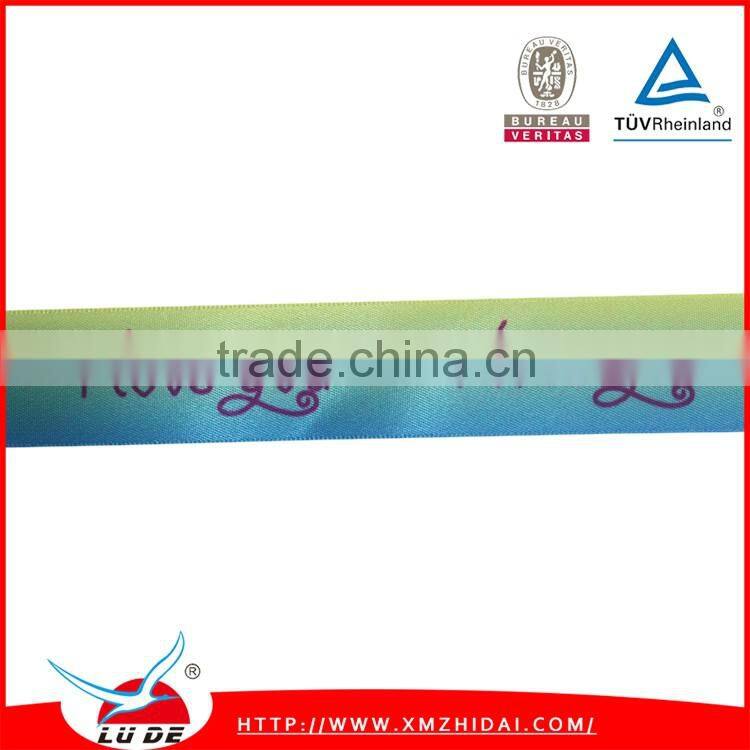 Heat Transfer Printing Satin Ribbon decorate for Valentine's day