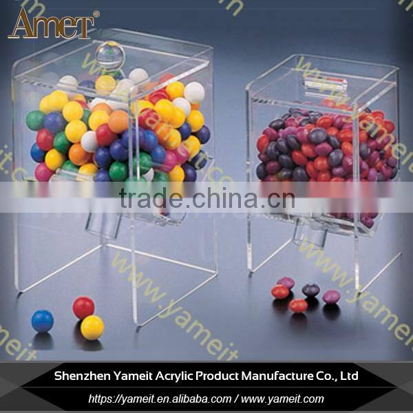 OEM printing logo clear tabletop perspex tea display box