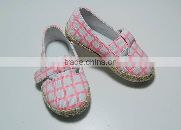 2016 baby canvas shoes girls espadrilles cheap wholesale cute jute sole shoes