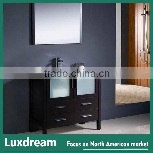 USA espresso bathroom sinks vanities top solid wood