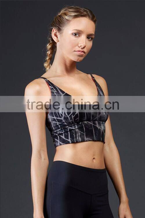 4 Needle 6 Thread Seamless Women Sports Bralette Jog Bra