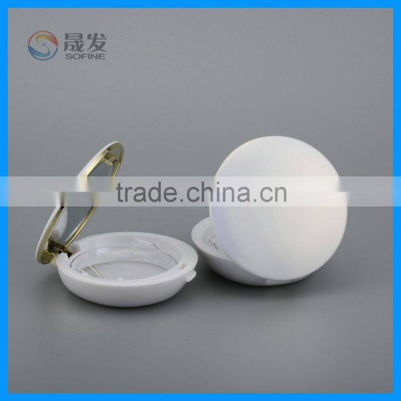 Plastic empty compact make up container