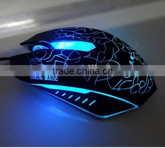 Lighting 7 Colour 6 buttons gaming mouse