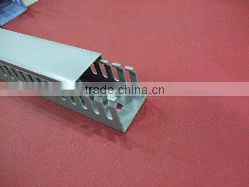 Slotted PVC Cable Channel high quality plastic cable trunking open slot design