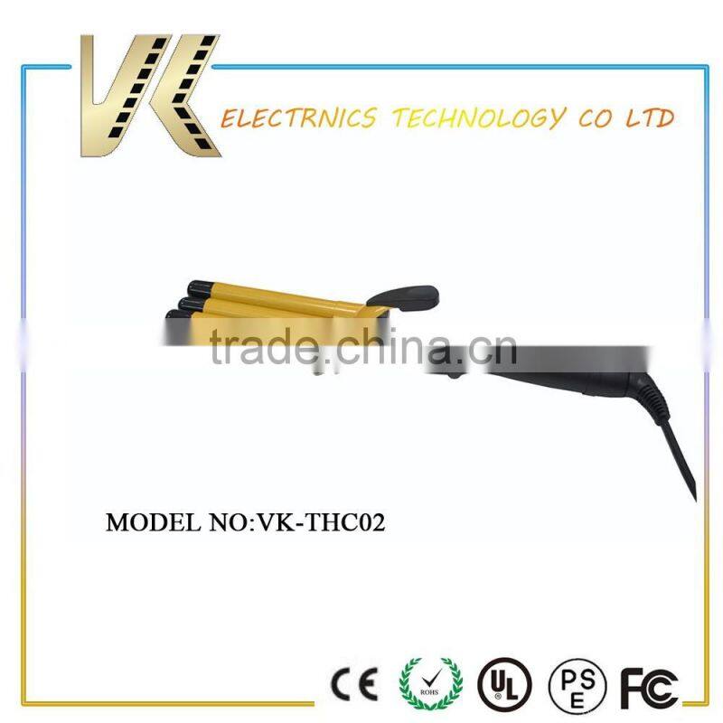 New Style Triple Hair Curling Wand, japan hair styler waver hair curlers