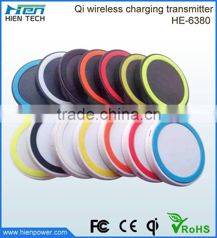 Qi universal Natural wood desktop table wireless charger for smart phones