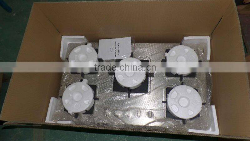 Built-In Glass Top Gas Stove , Simple Portable Five Burner Gas Stove