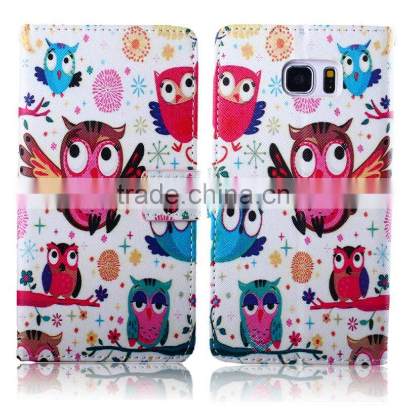 2015 Christmas Sales flip wallet leather case for samsung galaxy note 5 case for note 5