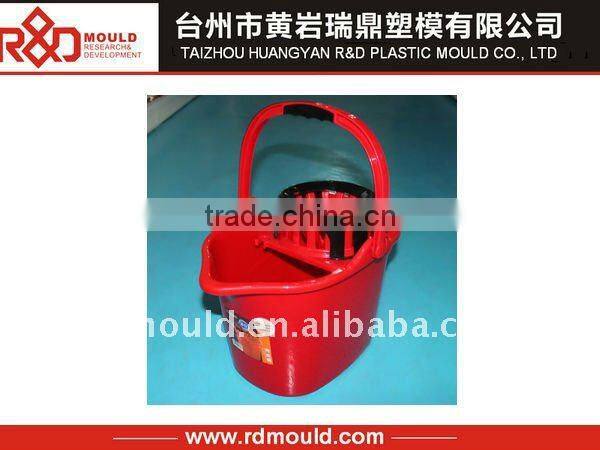 high peformance plastic paint bucket mould with cover and handle