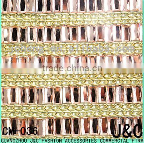 8*8 square glass stone mesh roll 24*40 cm hot fix glue mesh trimming