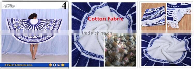 Highly Recommended Multi Function OEM Round Beach Camping Blanket