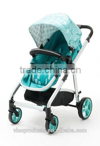 Reversible seat and Suspension air wheels deluxe Baby Stroller 2 in 1