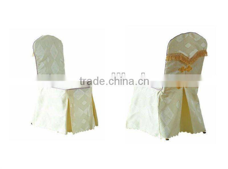 2015 Newset Banquet chair cover with crochet flower