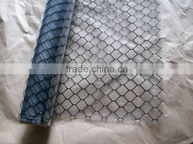 Transparent Grid Honey Comb PVC ESD Curtain with Conductive Ink