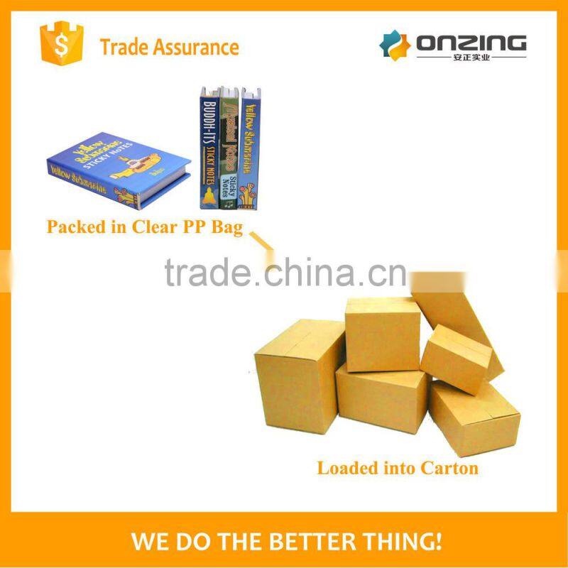 Onzing custom sticky notes sticky paper notepad with cover