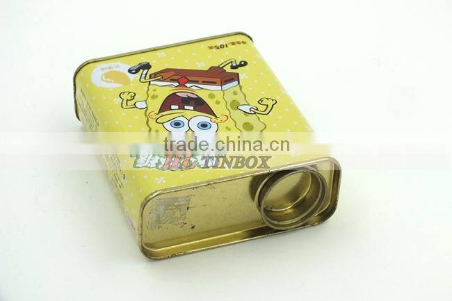 Rectangular Sweet Mint Candy Tin Can