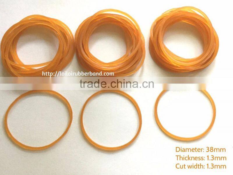 Factory supply elastic orange & green rubber bands with low price
