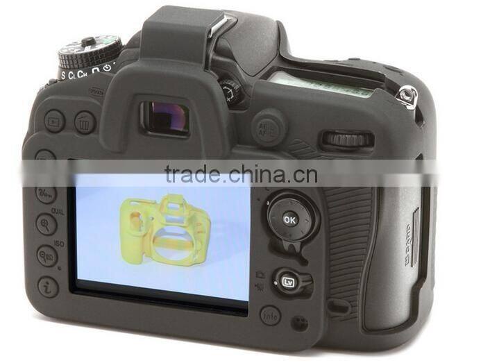 Custom design silicone rubber camera cover case for Nikon D7100 7200 with different colors