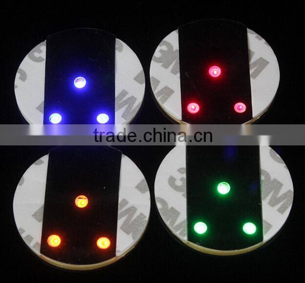 Promotional led bottle sticker,3M tape coaster for glow bottle glorifier