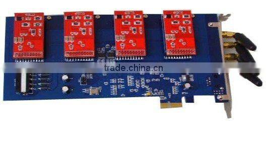 100% good quality+excellent voice+4 port wireless Asterisk PCI card(with PCI Express 1X interface)