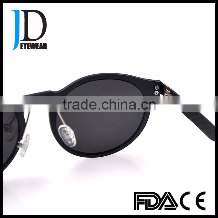 2016 Custom Made Italy Design Vintage Round sunglasses carbon fiber