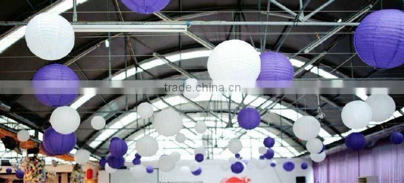 YIWU PARTYSUPPLIER 8" 12" 16" Assorted Eyelet Paper Lanterns