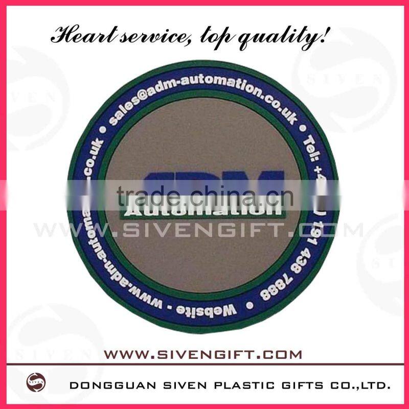 Customer Soft Pvc Coaster
