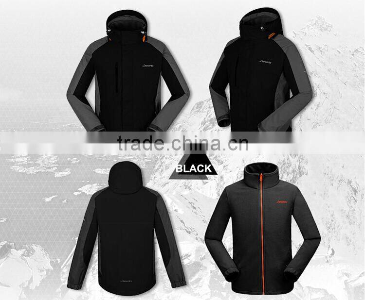 new design 3 in 1 men waterproof anorak