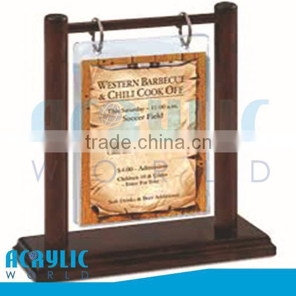 a5 wooden clipboard menu holders for restaurant
