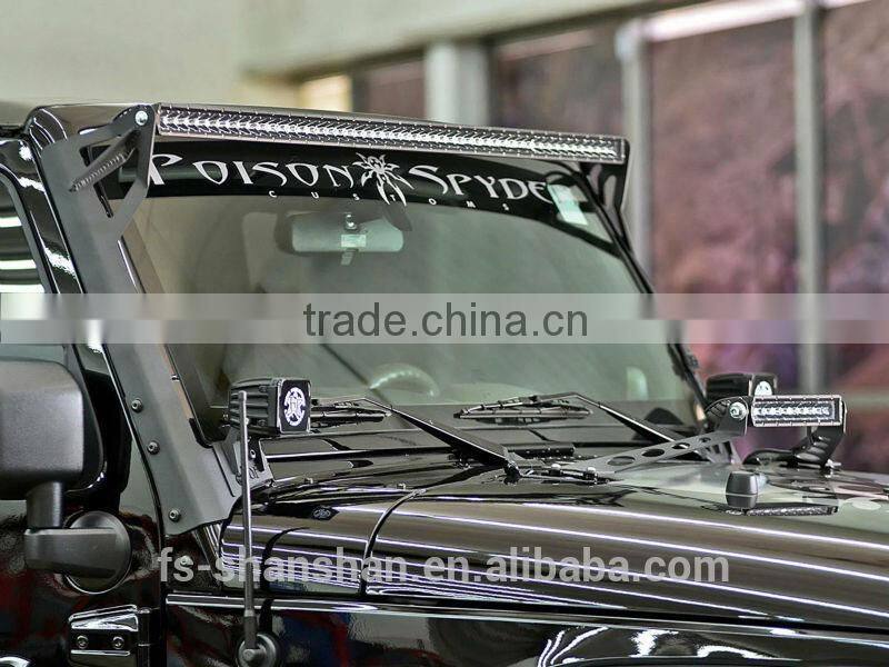 42'' 240w led curved lied light bar flood 240watt single row ROAD VISION LED HEADLIGHTS