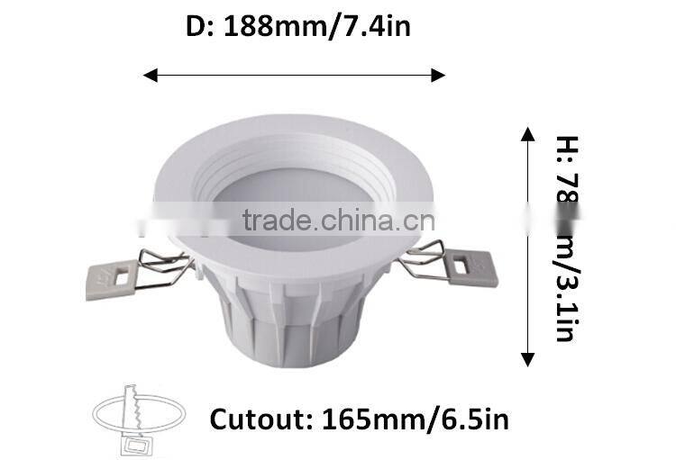 Kitchen 2015 lights / LED recessed light with plastic cover / Ring downlight led