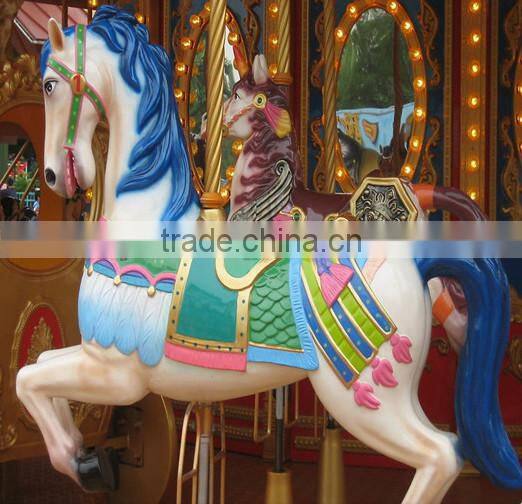 Popular children park ride carousel horse toy for kids ride