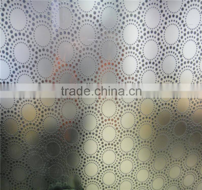 light acid etched ,window glass etching designs,sandblasted glass